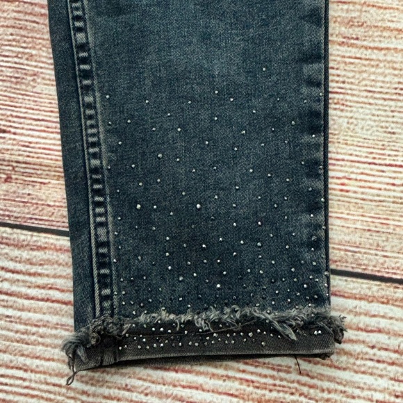 NWT!⭐️ Michael Tyler • Distressed Jeans with Rhinestone Accents- Women’s Size 12 - Picture 11 of 16